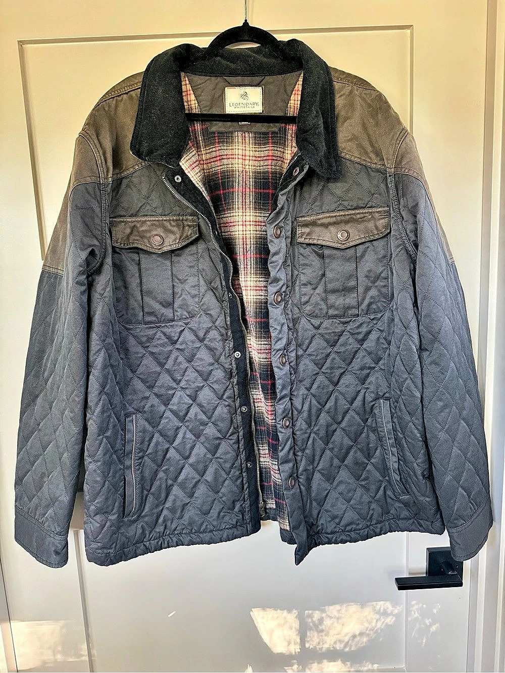 Legendary Whitetails Men's Quilted Journeyman Flannel Lined Shirt Jacket Shirt